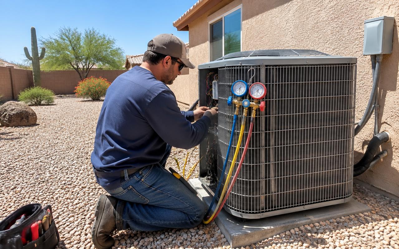New heat pump install by JMAC in the East Valley